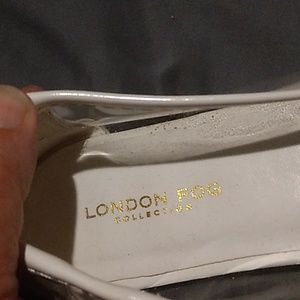 London fog white and clear dress shoes